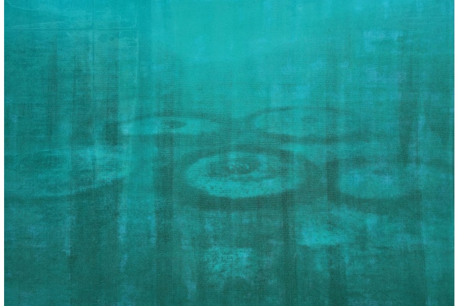 Foto: kk Kreise auf türkisem Hintergrund