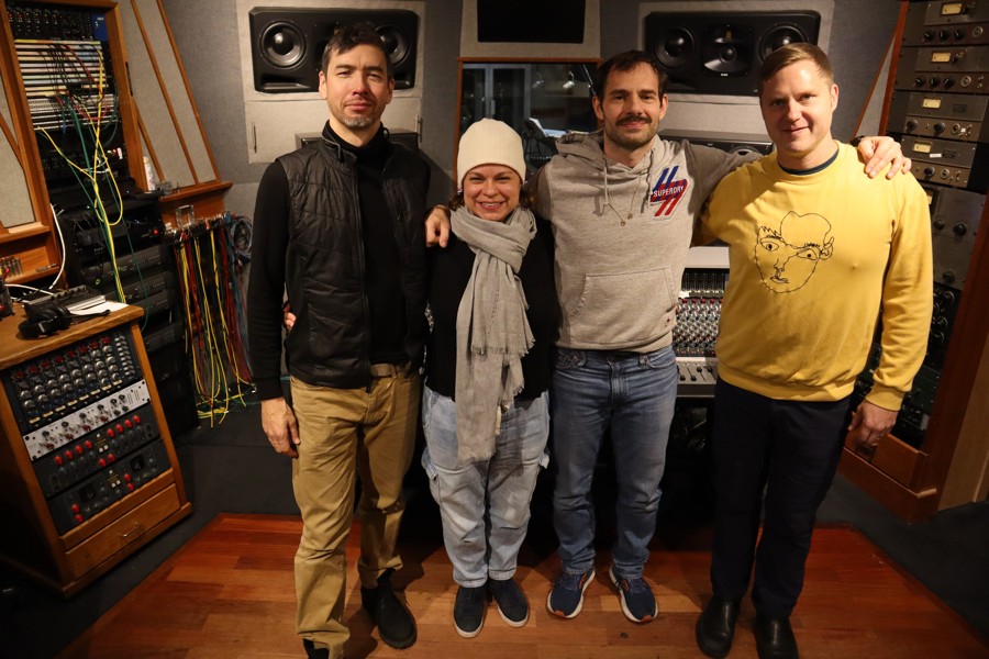 Dan Weiss Quartet (v.l.: Okazaki, Brennan, Weiss, Evans)